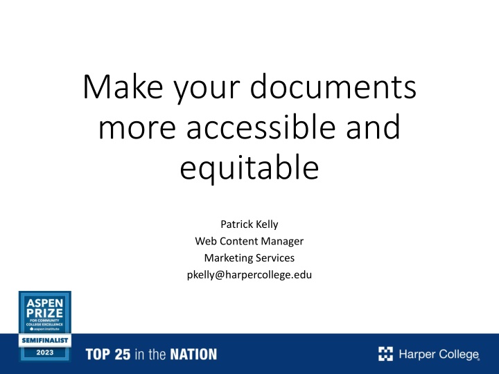 make your documents more accessible and equitable