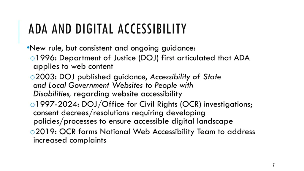 ada and digital accessibility