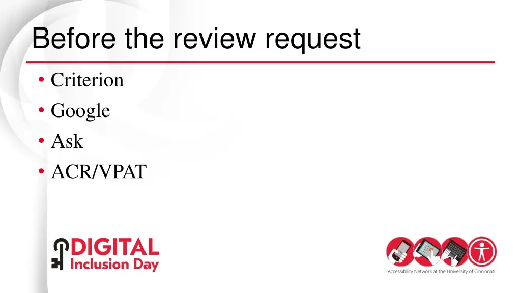 before the review request