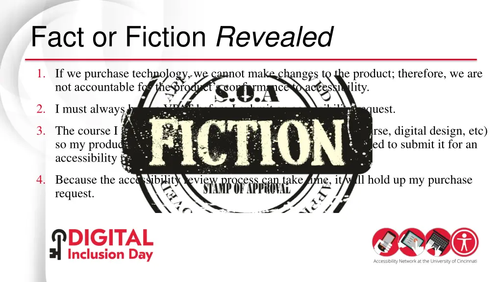 fact or fiction revealed