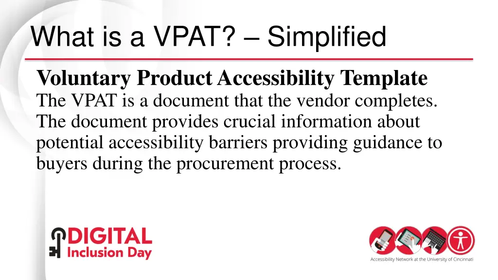 what is a vpat simplified