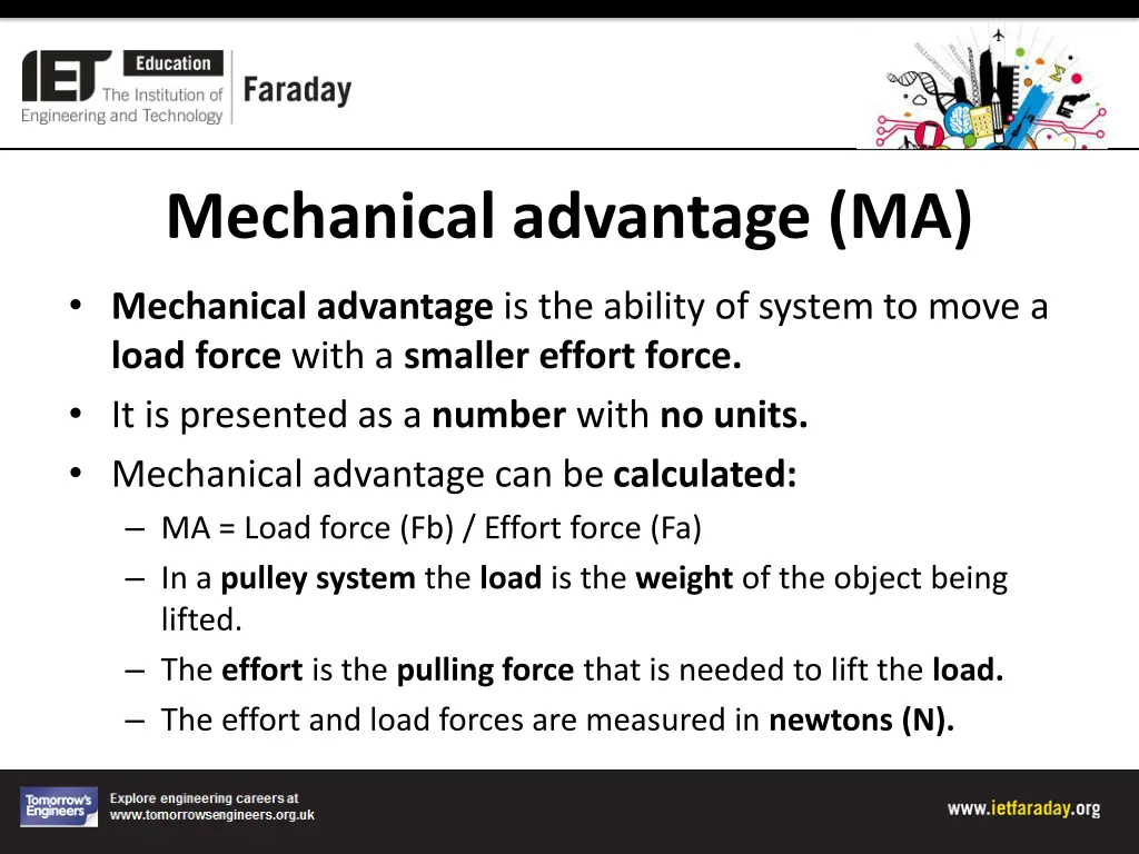mechanical advantage ma
