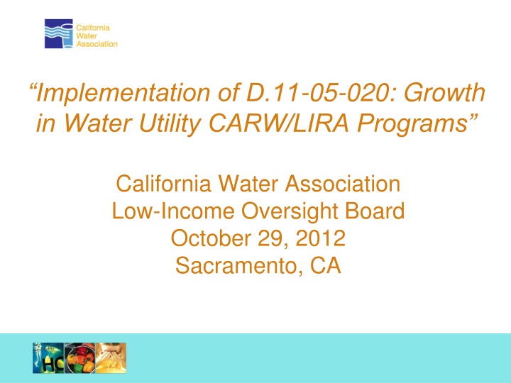 implementation of d 11 05 020 growth in water