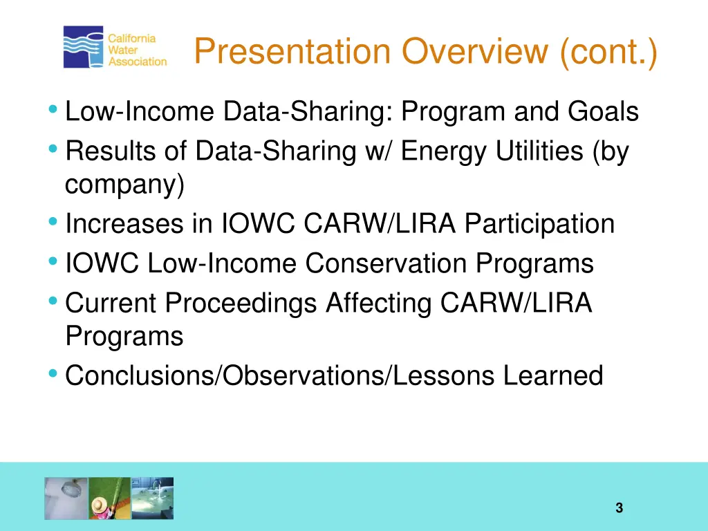 presentation overview cont