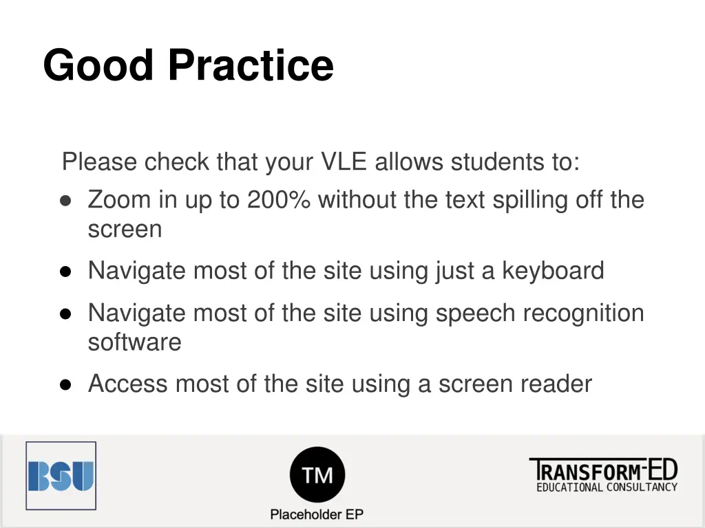 good practice