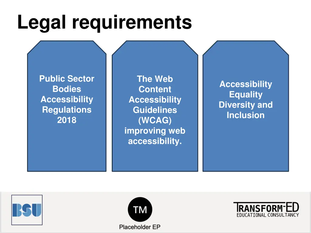 legal requirements