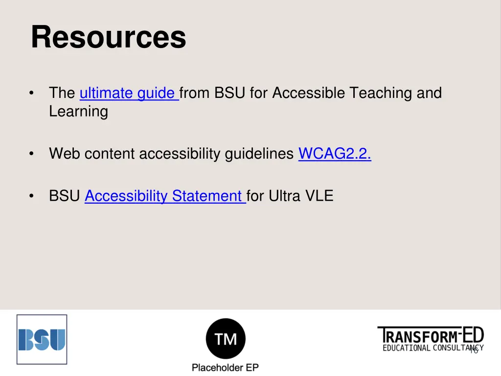 resources