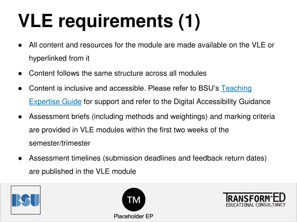 vle requirements 1