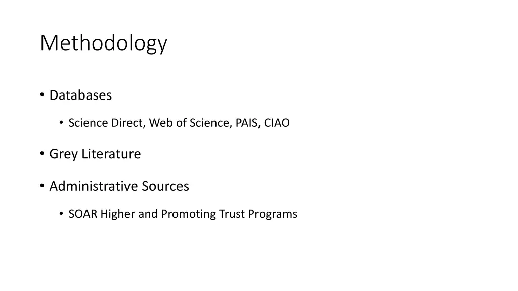 methodology
