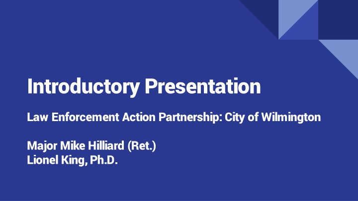 introductory presentation