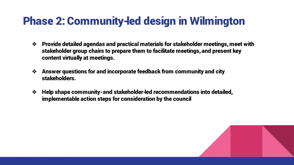 phase 2 community led design in wilmington