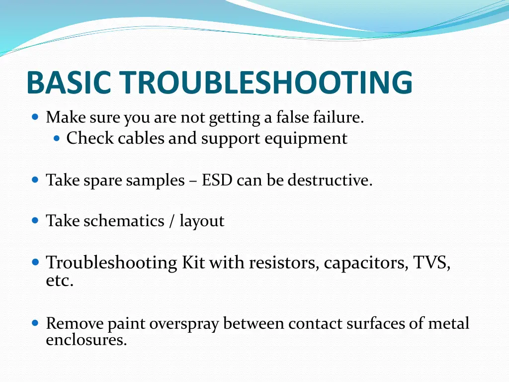 basic troubleshooting make sure