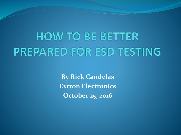 by rick candelas extron electronics october