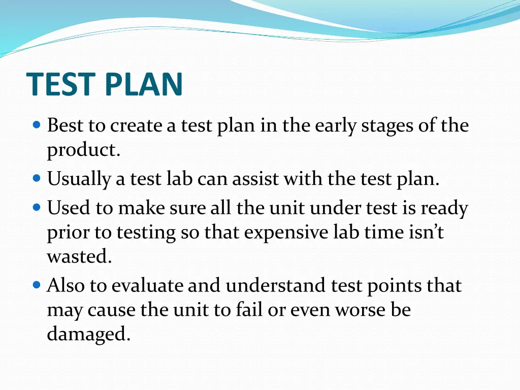 test plan