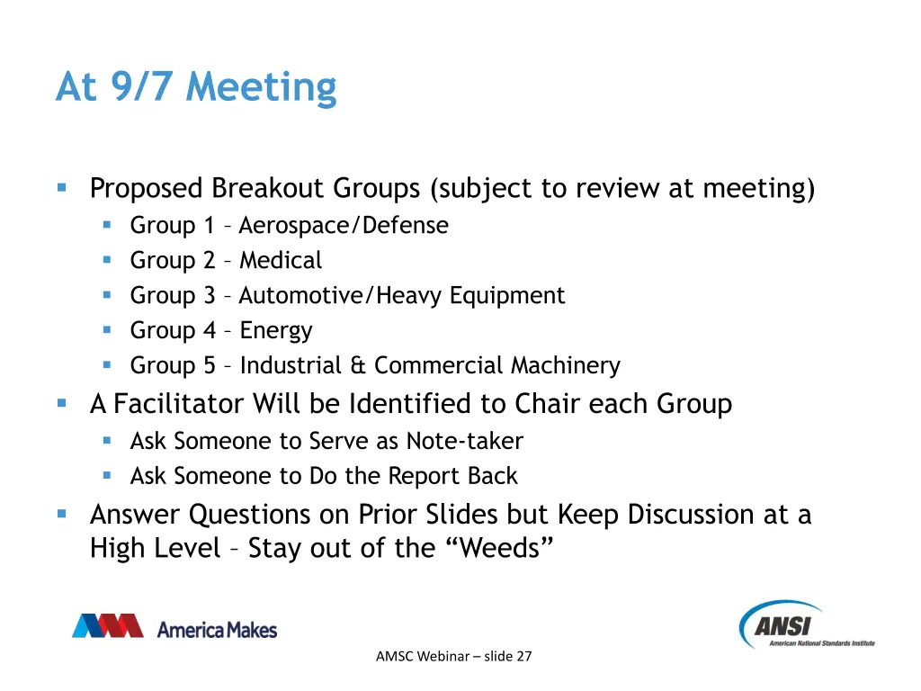 at 9 7 meeting