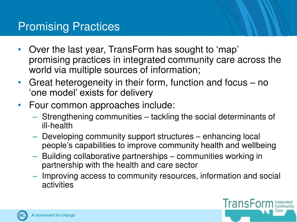 promising practices