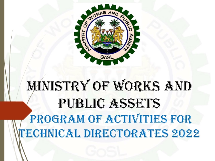 ministry of works and public assets program