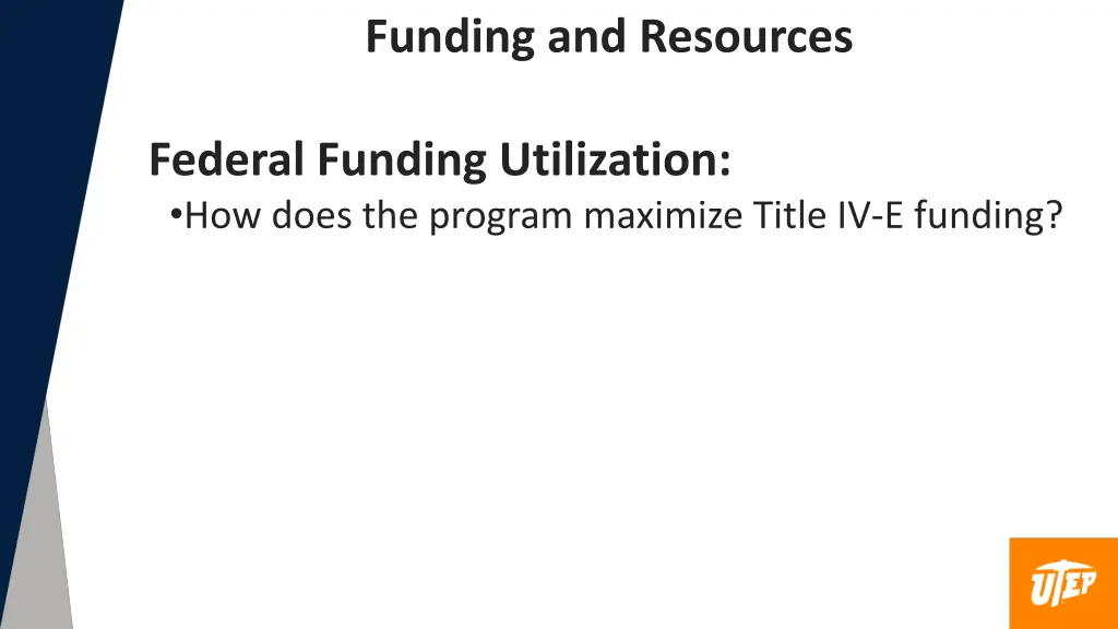 funding and resources