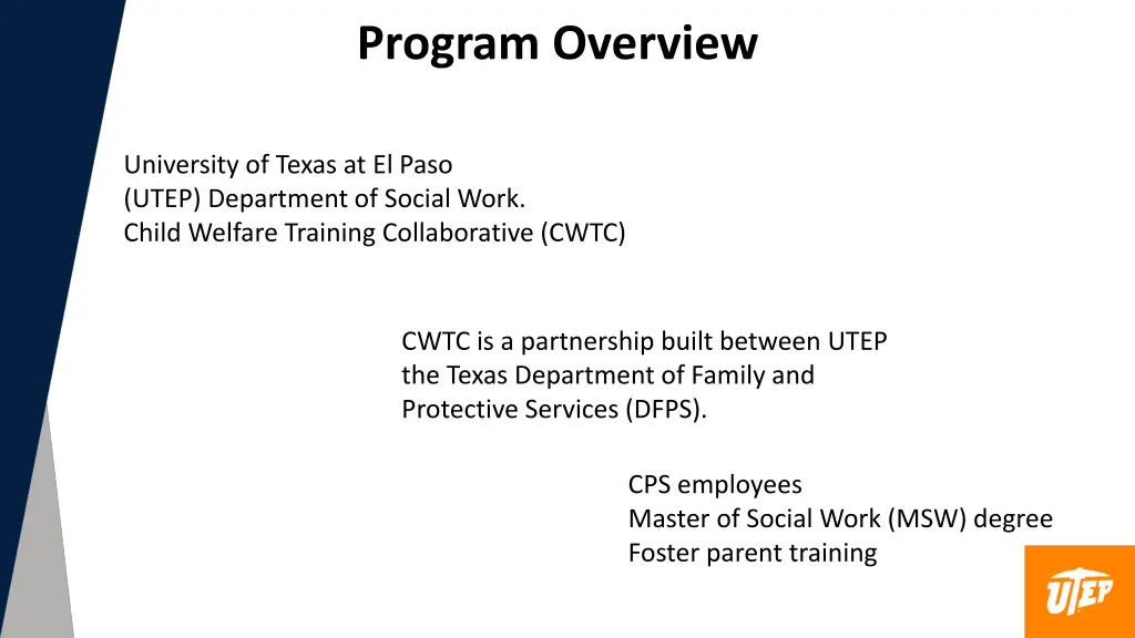program overview