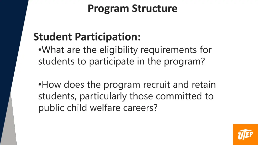 program structure 1