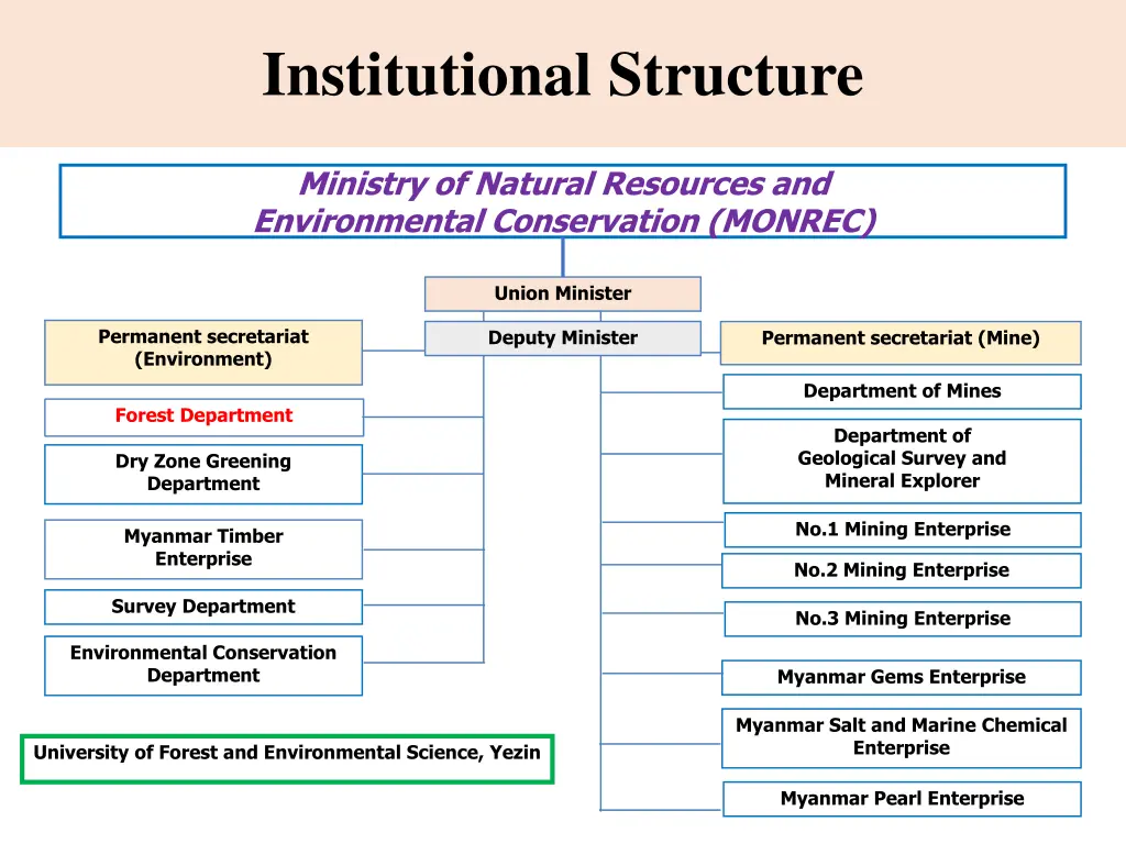 institutional structure