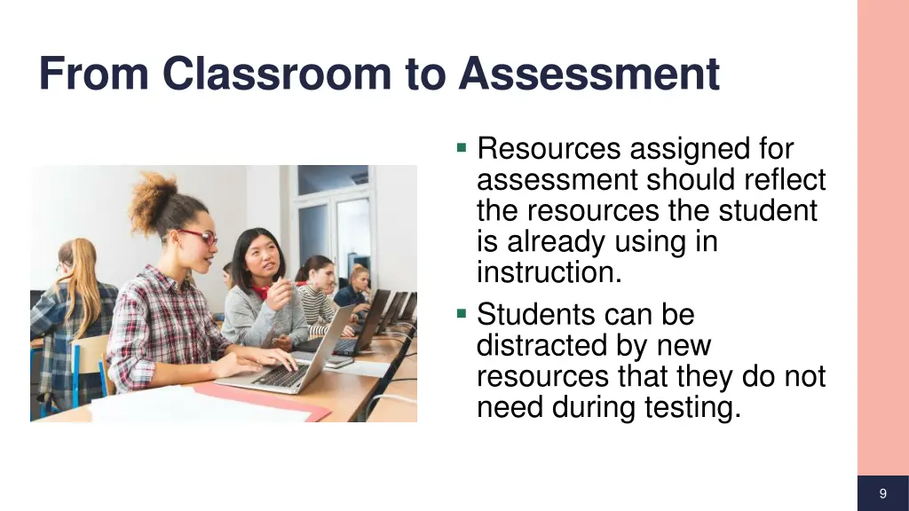 from classroom to assessment
