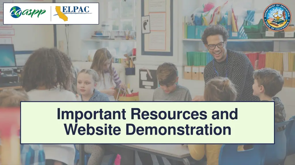 important resources and website demonstration