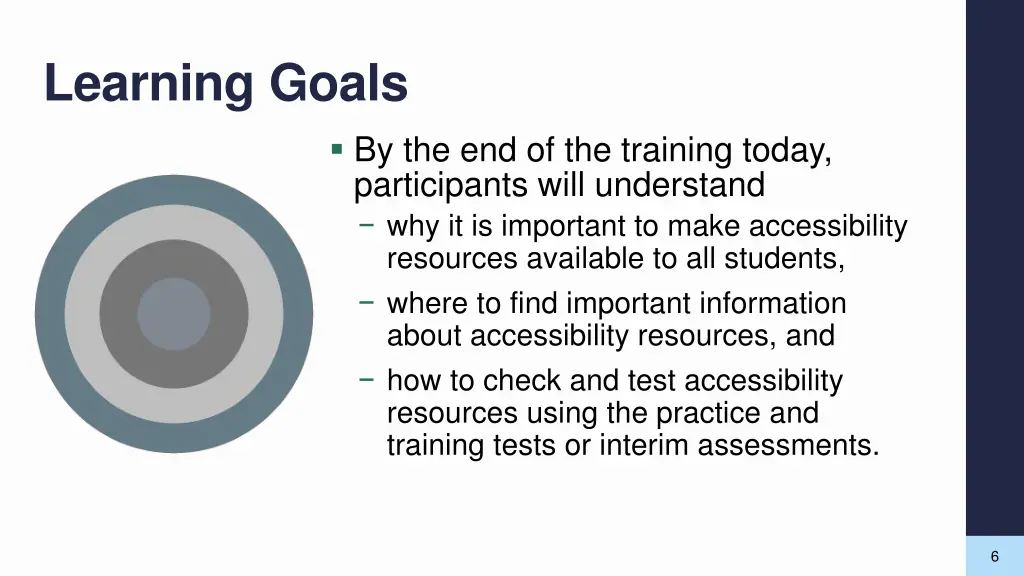 learning goals