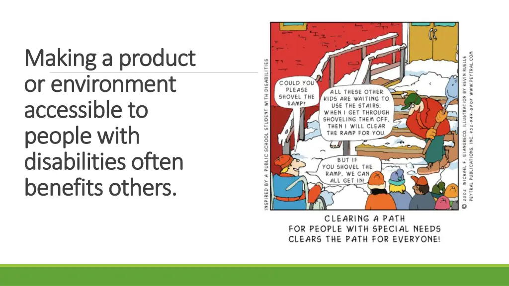 making a product making a product or environment