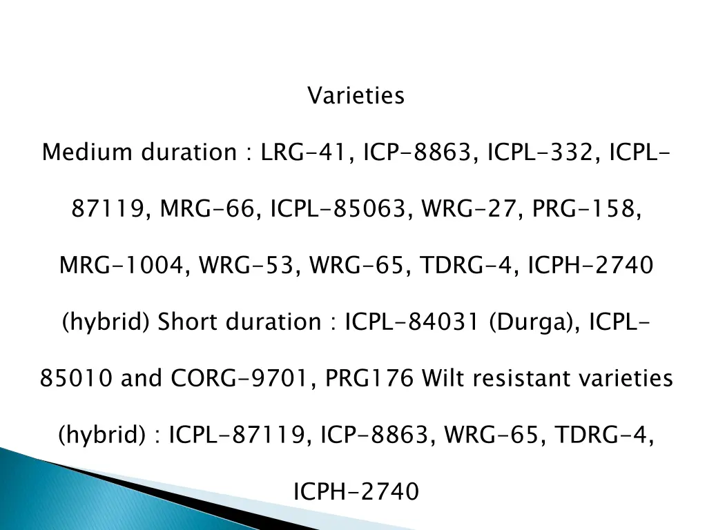 varieties