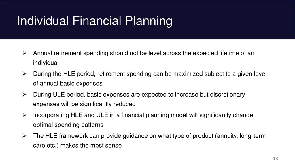 individual financial planning