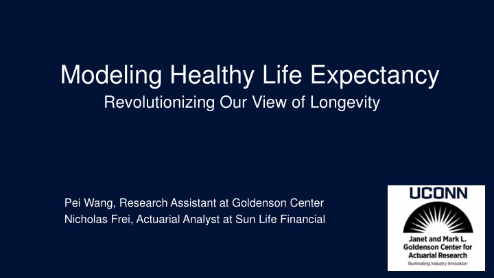 modeling healthy life expectancy revolutionizing