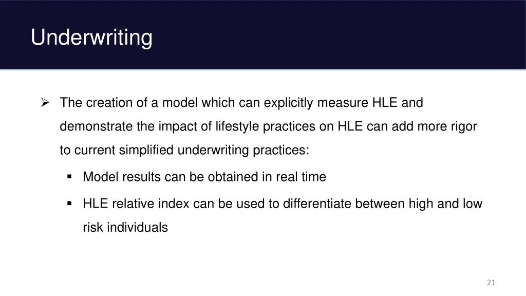 underwriting