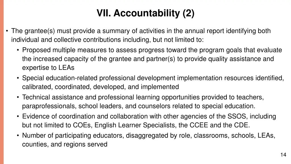 vii accountability 2