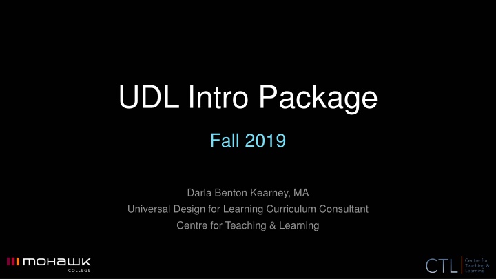 udl intro package