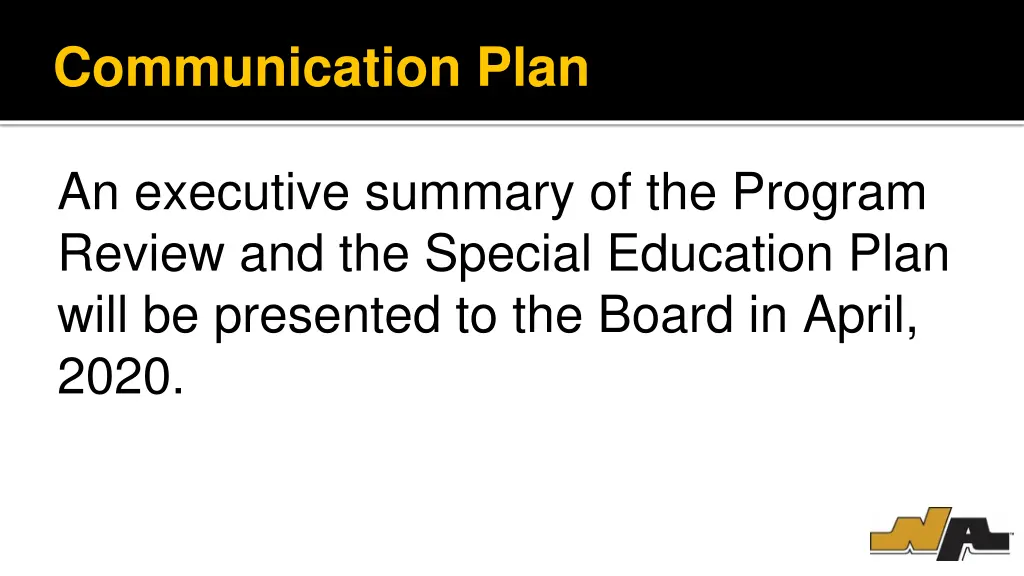 communication plan 2