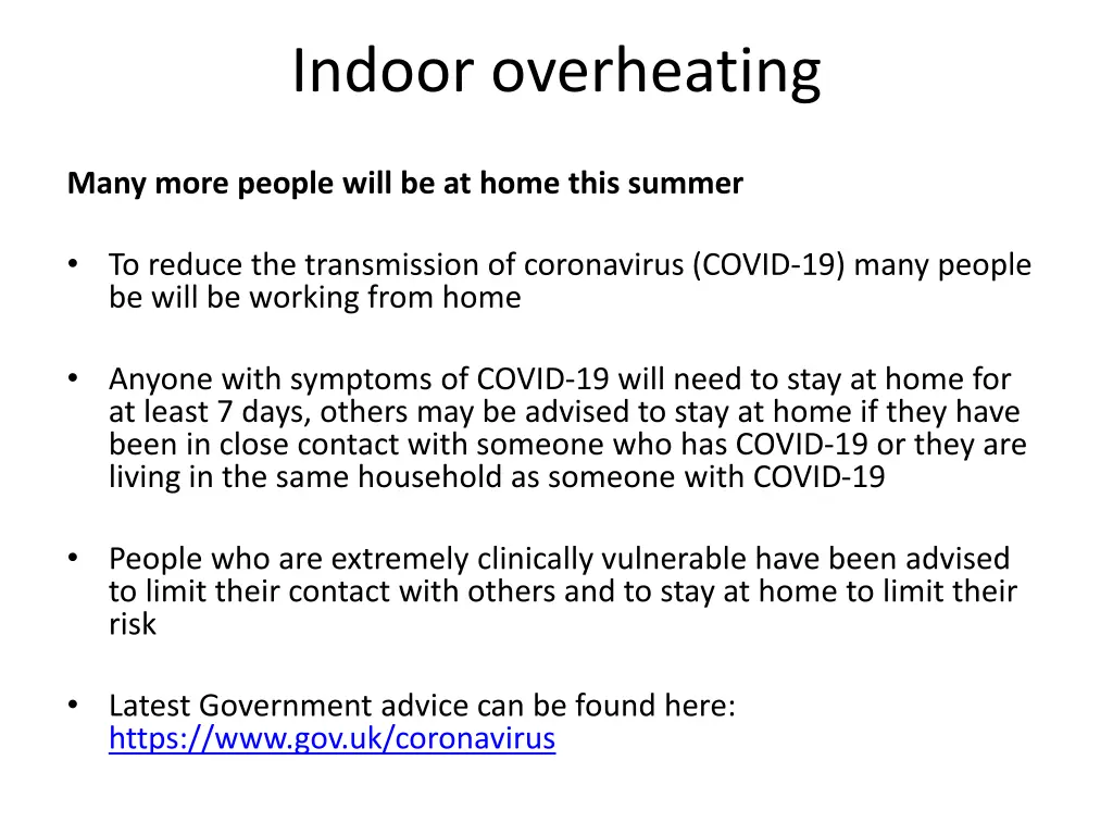indoor overheating