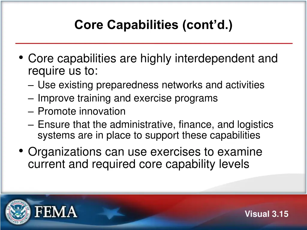 core capabilities cont d