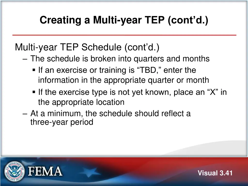 creating a multi year tep cont d 7