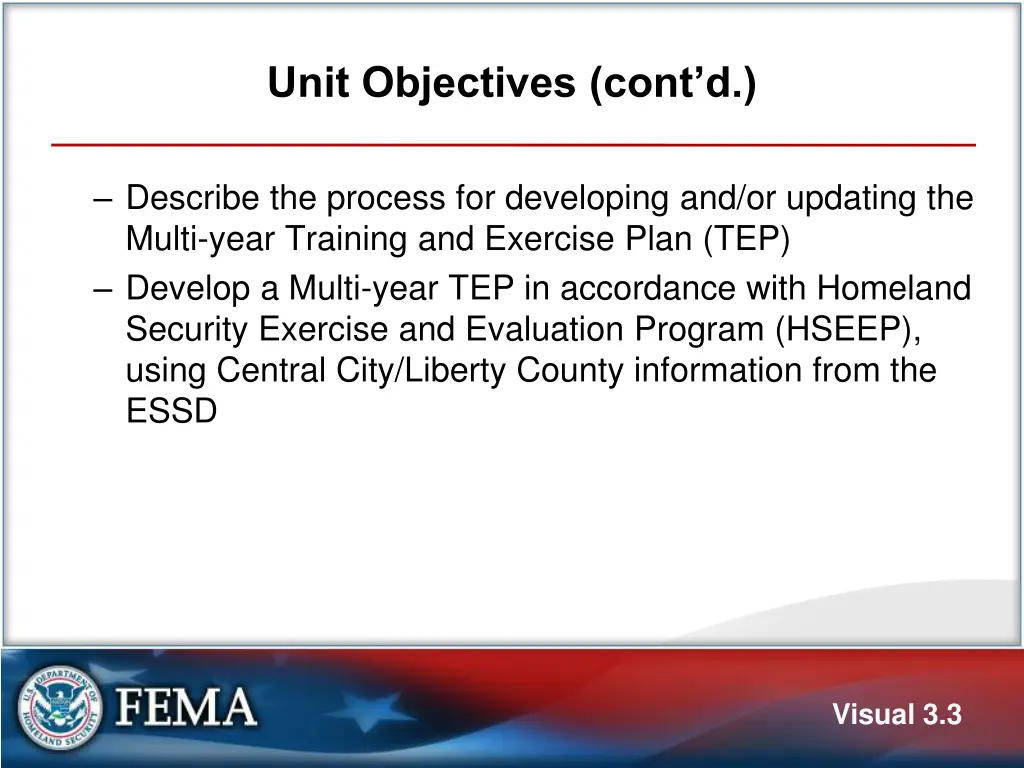 unit objectives cont d