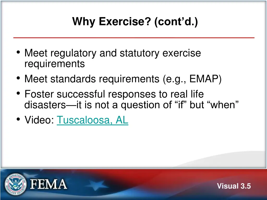 why exercise cont d