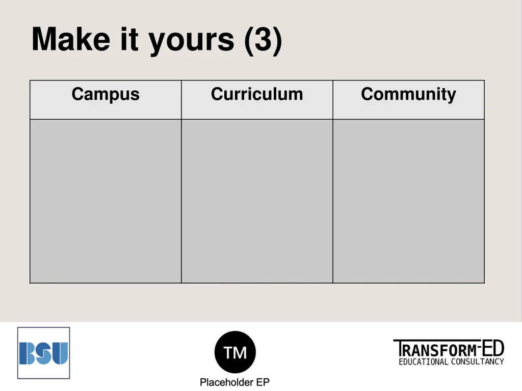 make it yours 3