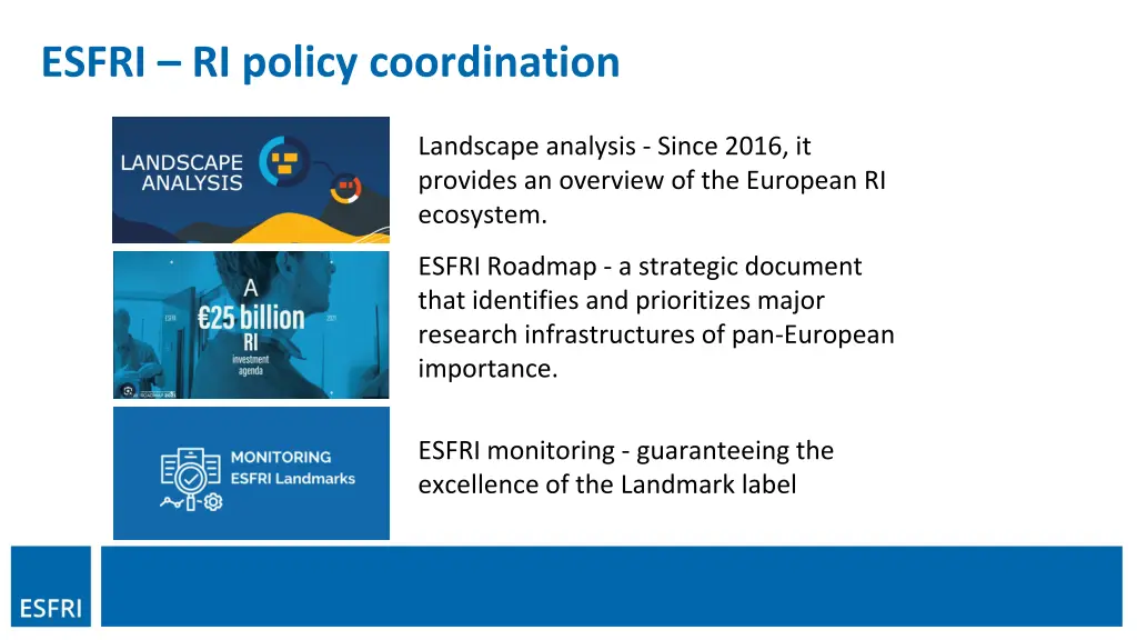 esfri ri policy coordination