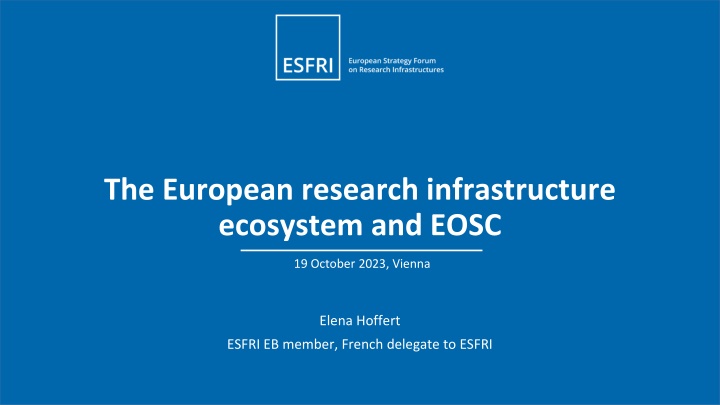 the european research infrastructure ecosystem