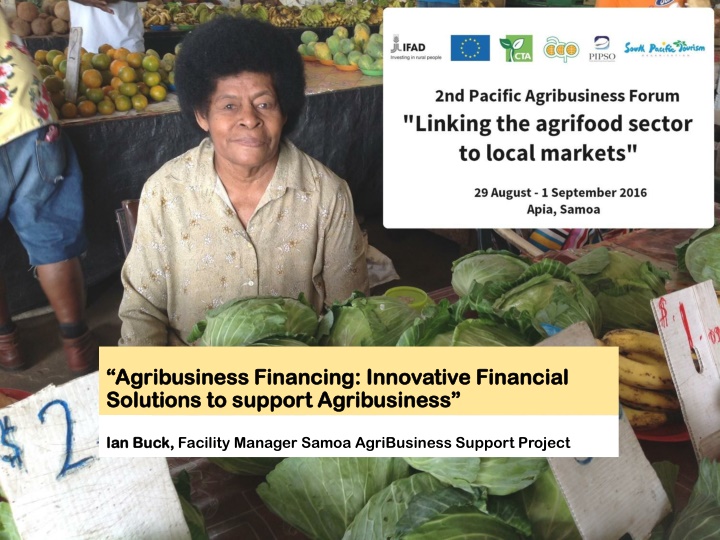 agribusiness financing innovative financial