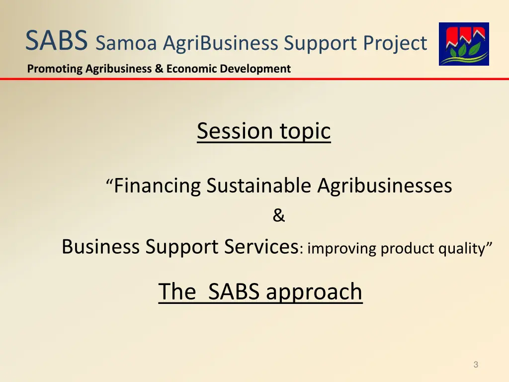 sabs samoa agribusiness support project promoting 1