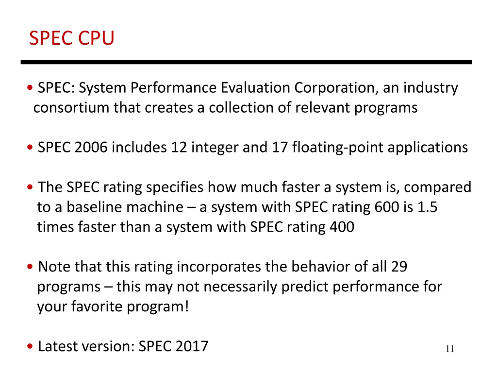 spec cpu