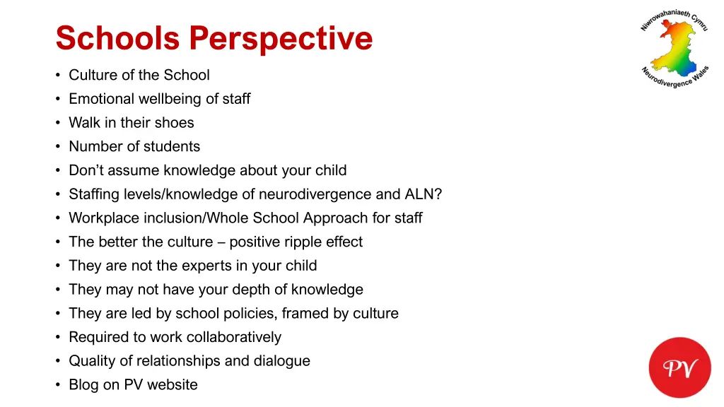 schools perspective