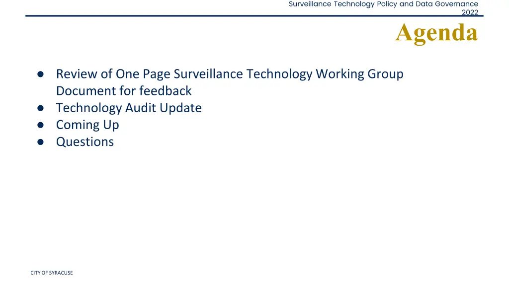 surveillance technology policy and data governance 1