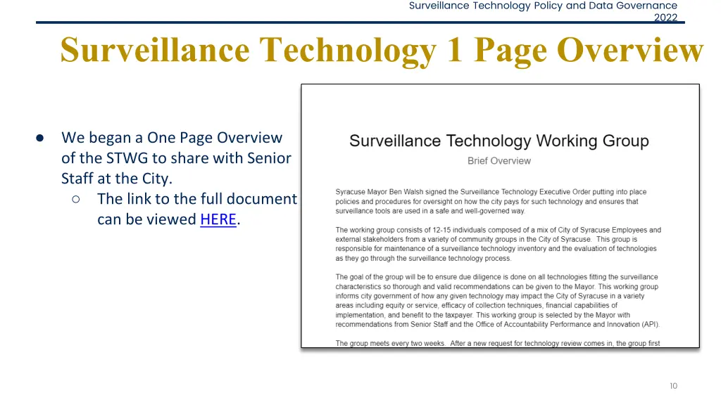 surveillance technology policy and data governance 9